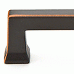 6 5/8 Inch (6 Inch c-c) Solid Brass Alexander Pull (Oil Rubbed Bronze Finish) EMTEK