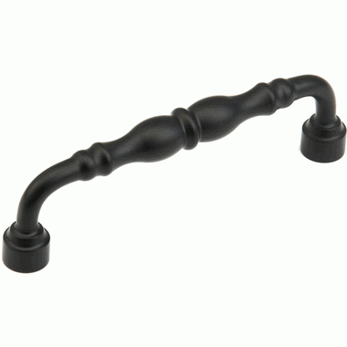 6 5/8 Inch (6 Inch c-c) Colonial Pull (Matte Black Finish) SCHAUB