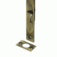 6 Inch Heavy Duty Square Flush Bolt (Antique Brass Finish) DELTANA