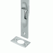 6 Inch Heavy Duty Square Flush Bolt (Brushed Chrome Finish) DELTANA