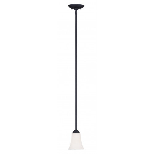 1 Light Black Single Pendant Livex