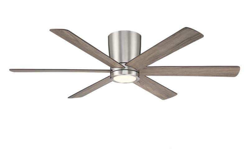 Coldwater 52 Inch Indoor/Outdoor Smart Flush Mount Ceiling Fan Wind River