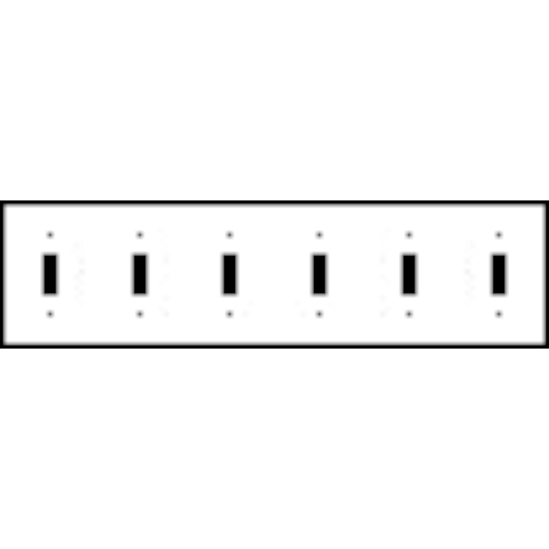 Bamboo Style Wall Plate (Bright Nickel Finish)