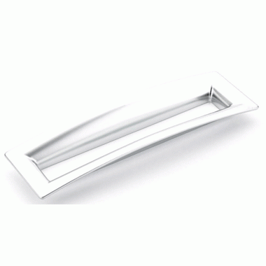 7 Inch (6 1/4 Inch c-c) Finestrino Flared Rectangle Pull (Matte Chrome Finish) SCHAUB