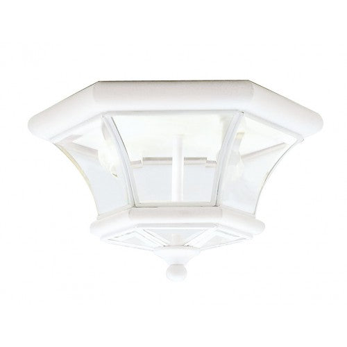 2 Light White Ceiling Mount Livex