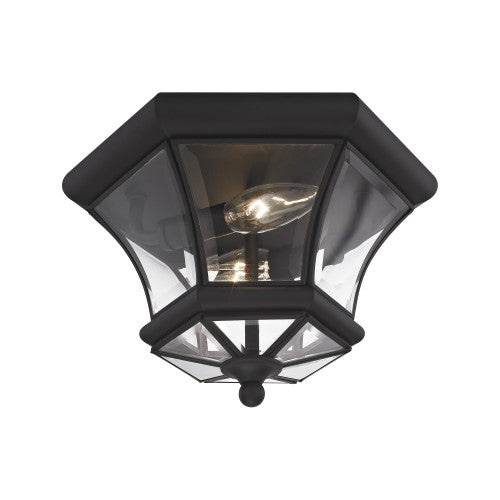 2 Light Black Ceiling Mount Livex