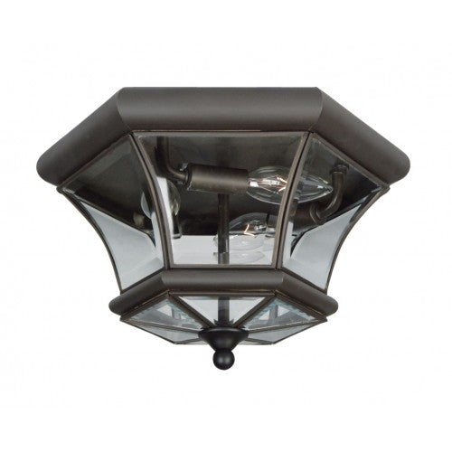 3 Light Bronze Ceiling Mount Livex