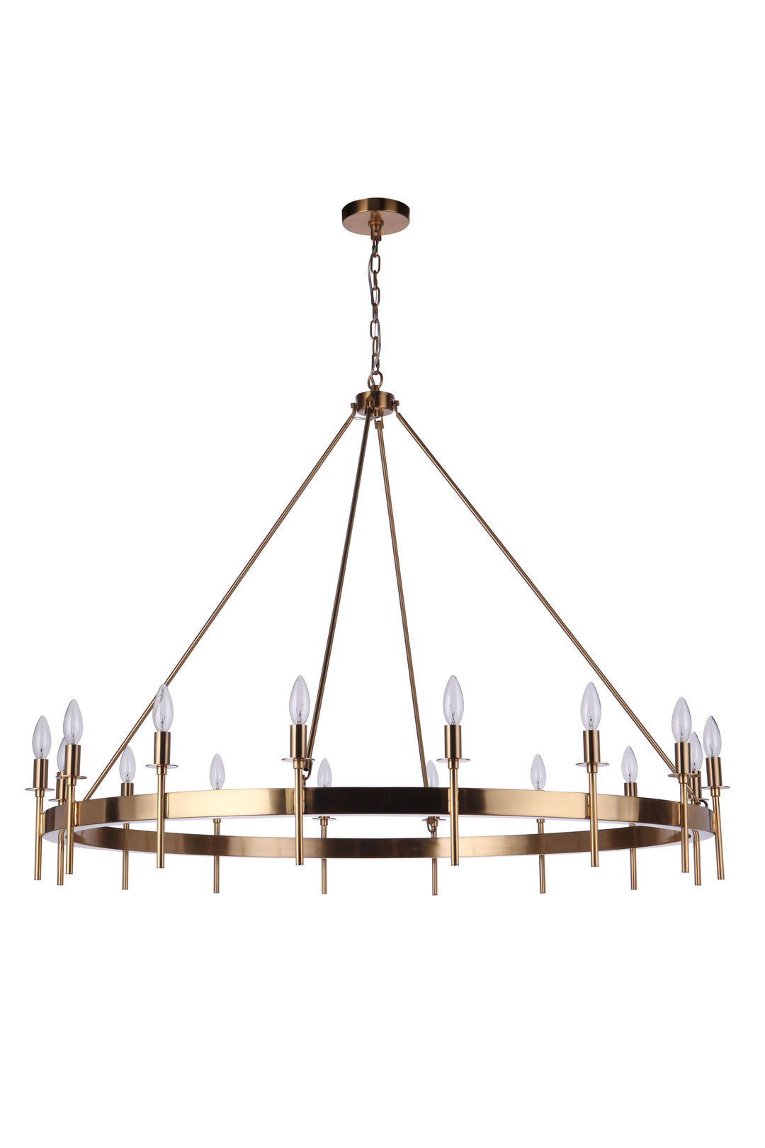 Larrson 16 Light Chandelier in Satin Brass CRAFTMADE