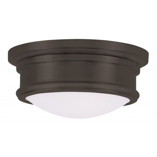 2 Light Bronze Ceiling Mount Livex