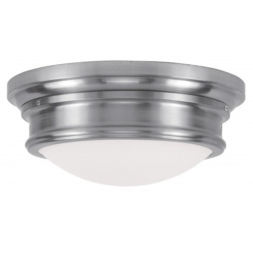 3 Light Brushed Nickel Ceiling Mount Livex