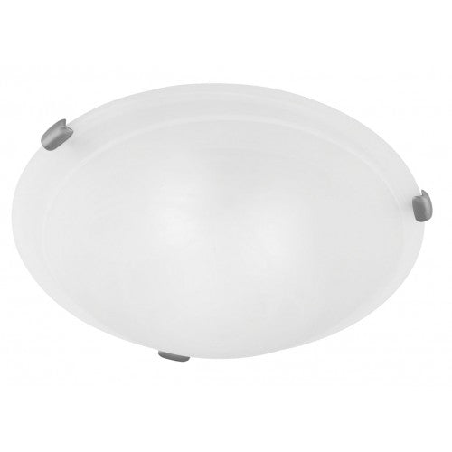 2 Light Brushed Nickel Ceiling Mount Livex