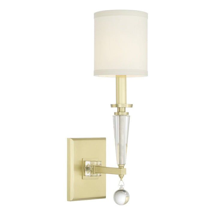Crystorama Crystorama Paxton 1 Light Aged Brass Sconce