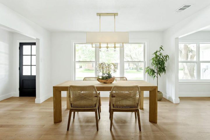 Crystorama Crystorama Paxton 8 Light Aged Brass Linear Chandelier