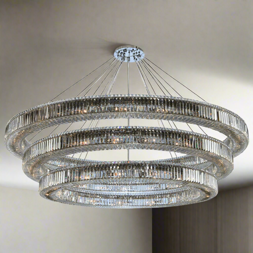 Rondelle (60 + 72 + 84) Inch 3 Tier Pendant Allegri