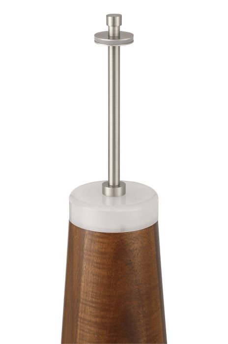 ##Antique Hardware## 1 Light LED Table Lamp in Walnut