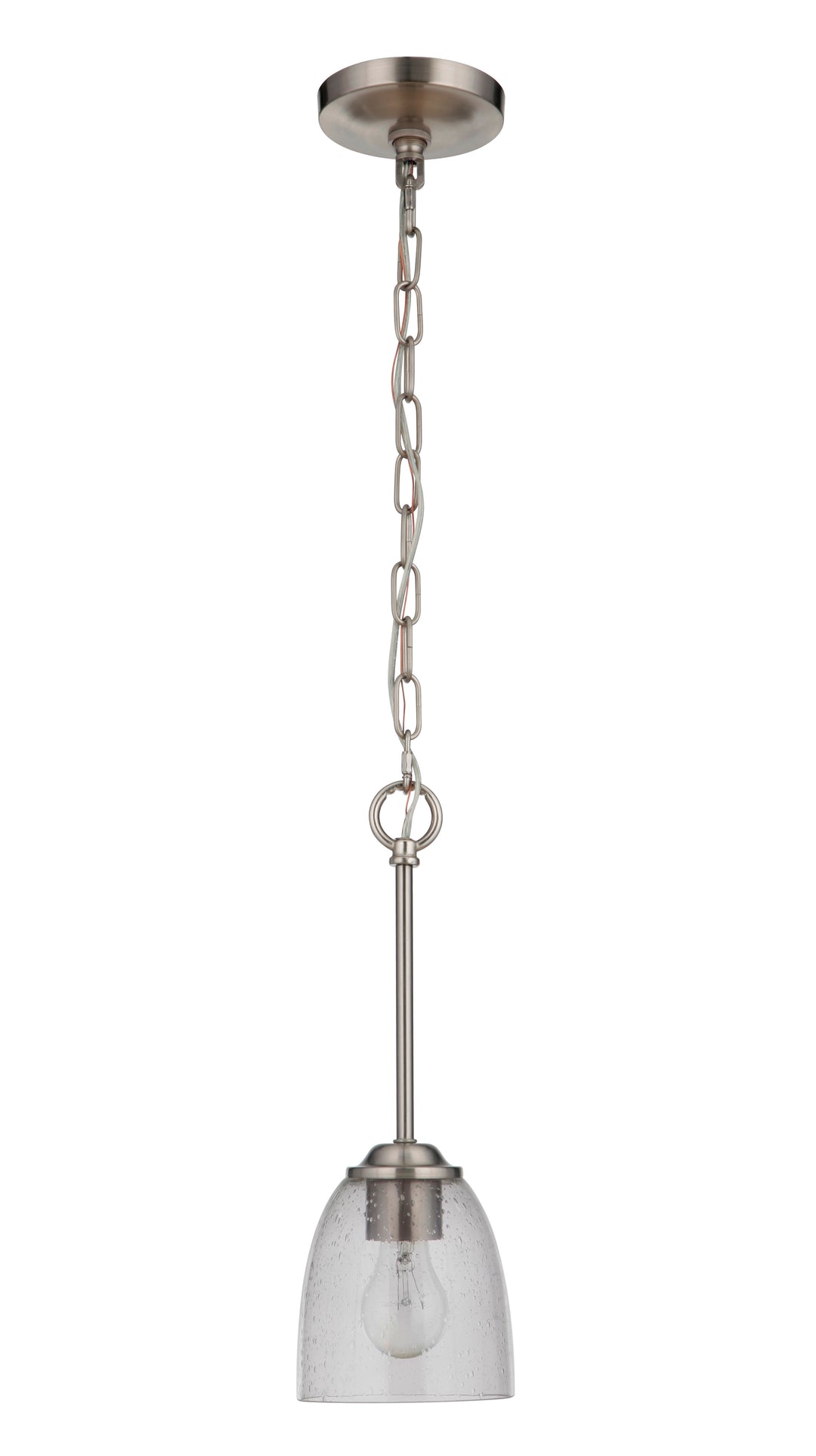 Serene 1 Light Mini Pendant in Brushed Polished Nickel CRAFTMADE