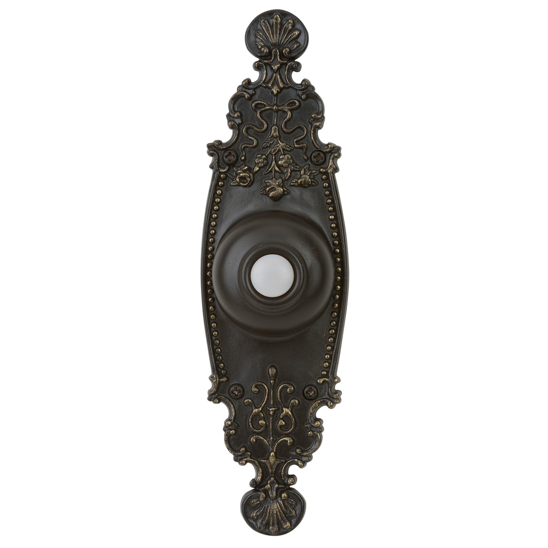 Surface Mount Designer LED Lighted Push Button in Antique Bronze CRAFTMADE