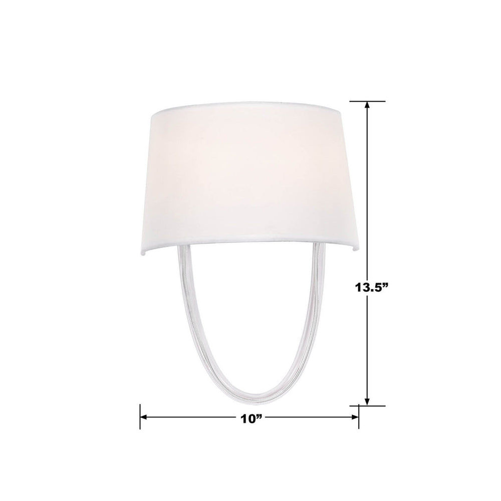 Crystorama Crystorama Stella 2 Light Polished Chrome Sconce