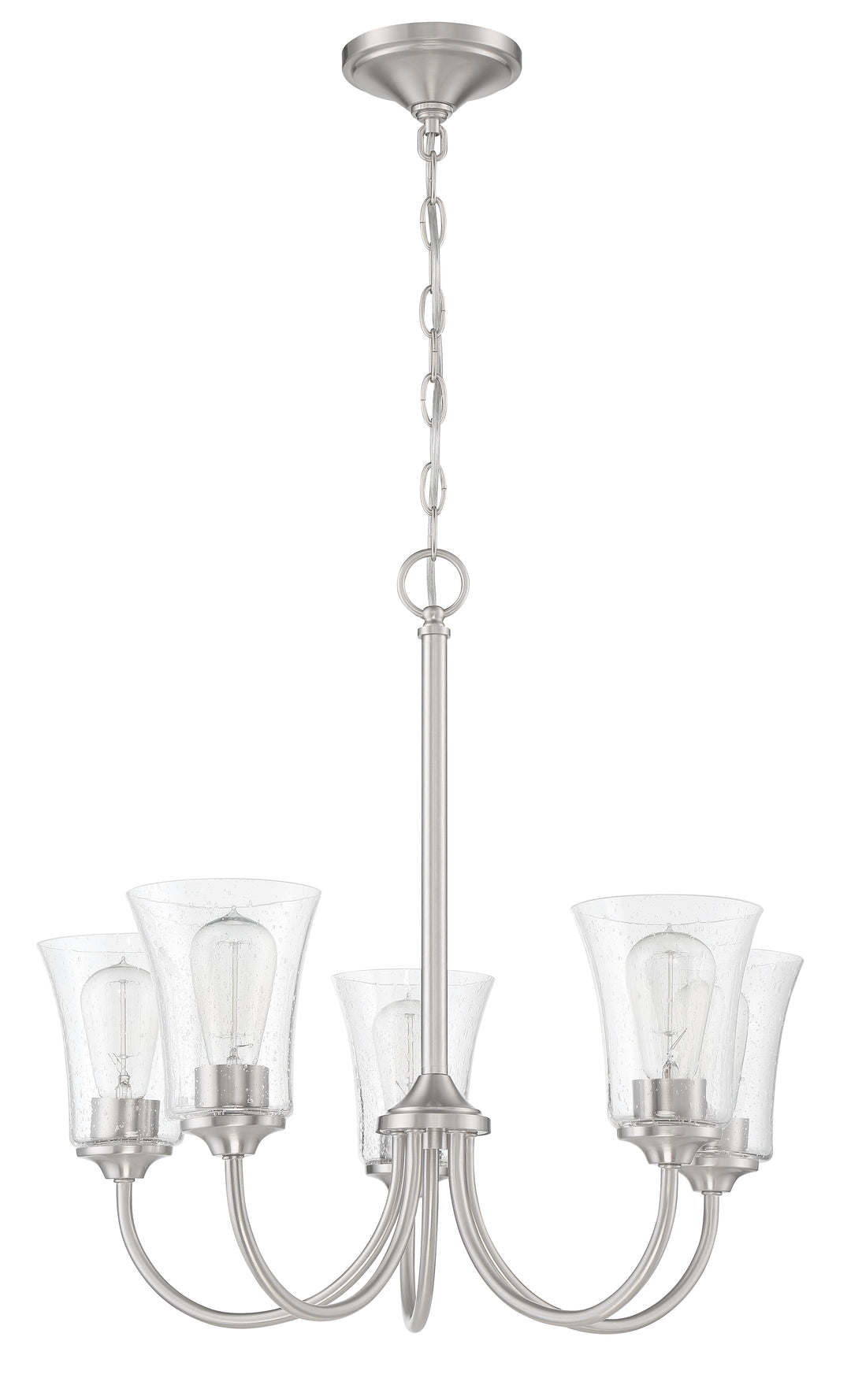 Gwyneth 5 Light Chandelier in Brushed Polished Nickel CRAFTMADE