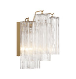 Crystorama Crystorama Addis 2 Light Aged Brass Sconce
