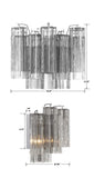 Crystorama Crystorama Addis 2 Light Polished Chrome Sconce