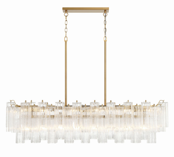 Crystorama Crystorama Addis 14 Light Aged Brass Chandelier