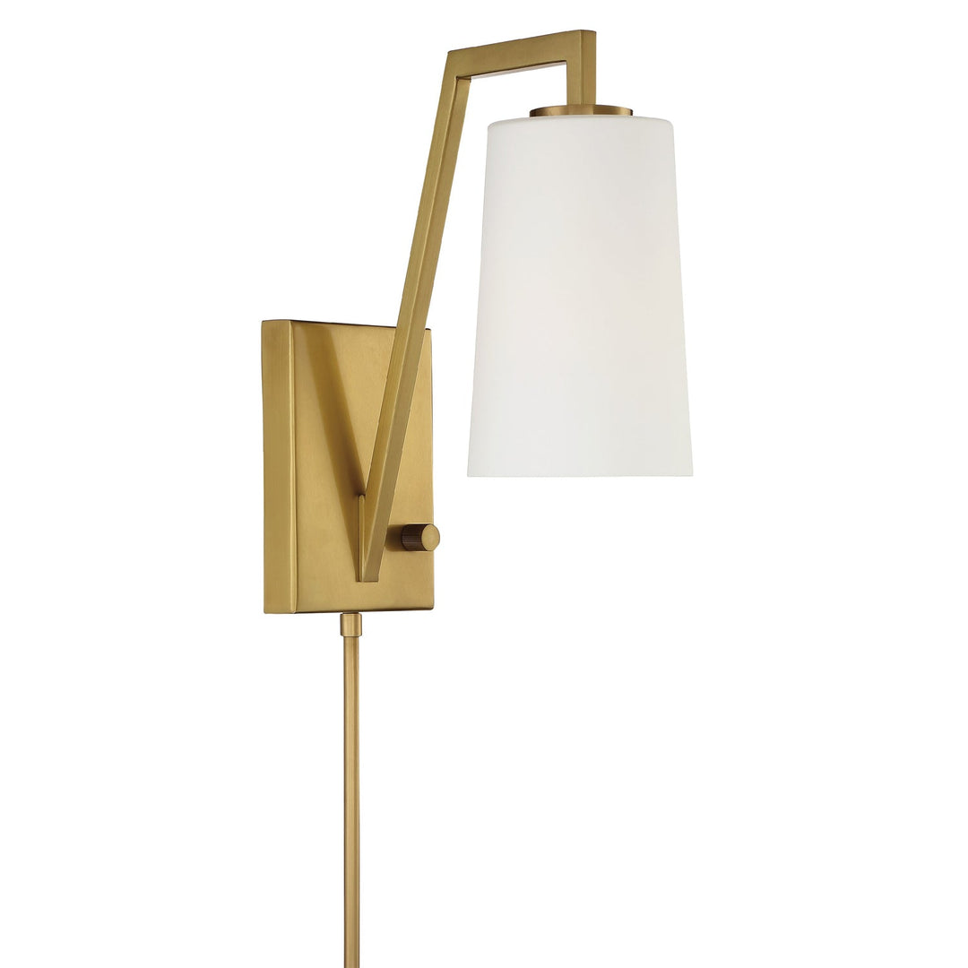 Crystorama Crystorama Avon 1 Light Aged Brass Task Sconce