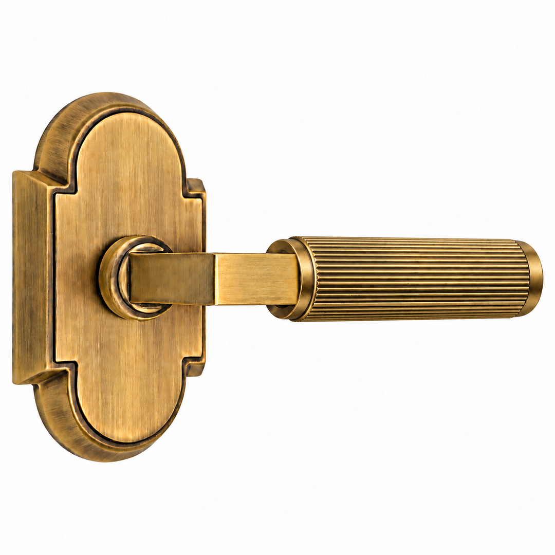 Magnifique® Arched Door Set with Modern Reed Lever (Several Finishes Available)
