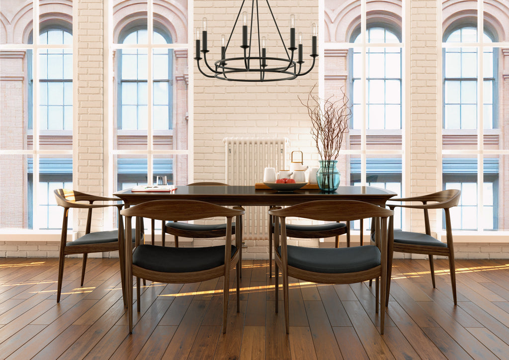 Crystorama Crystorama Bailey 8 Light Matte Black Chandelier