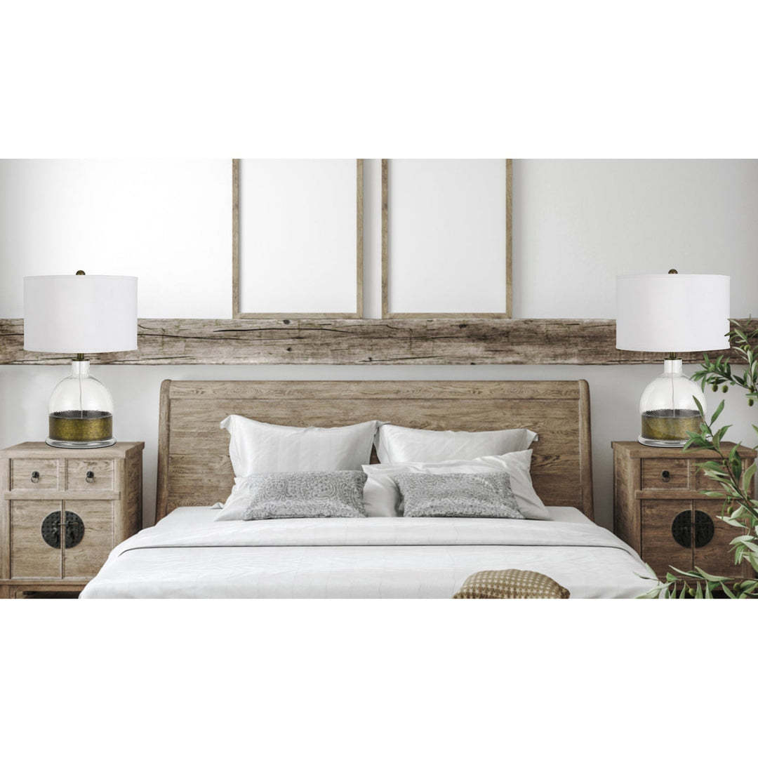 150W 3 WAY RAPALLO GLASS/METAL TABLE LAMP Cal Lighting