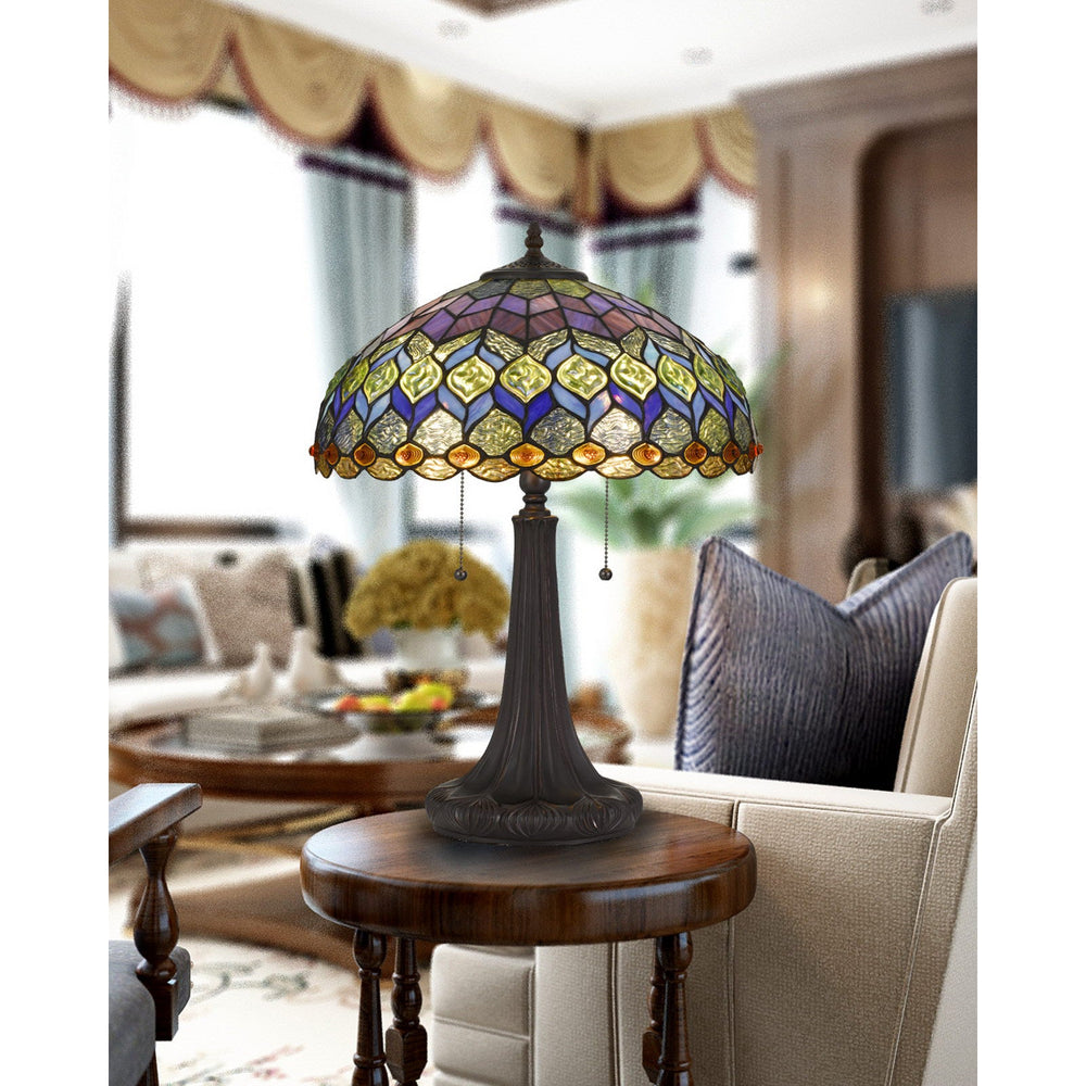 TIFFANY TABLE LAMP Cal Lighting