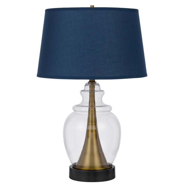 CUPOLA GLASS/METAL TABLE LAMP Cal Lighting