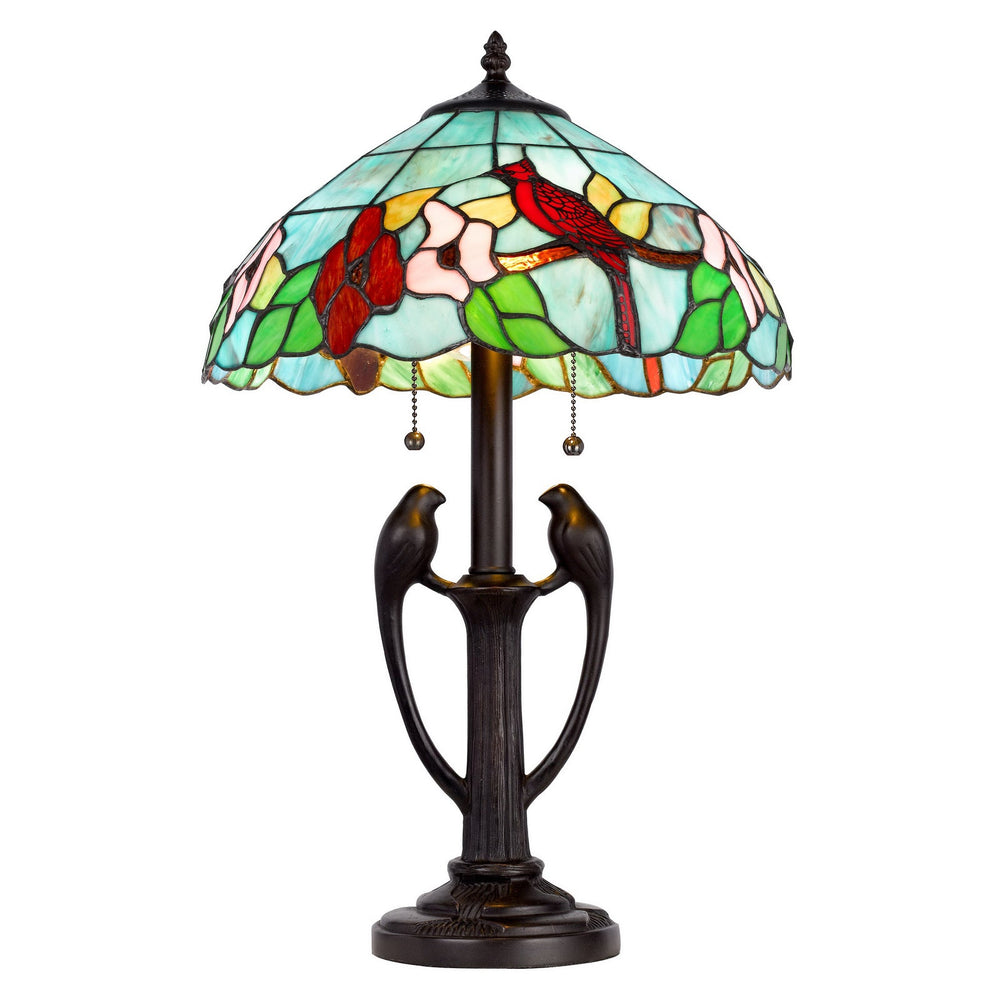 60W X 2 TIFFANY TABLE LAMP Cal Lighting