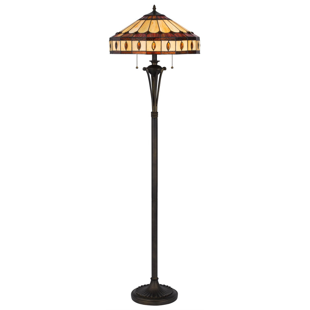 60W X 2 TIFFANY FLOOR LAMP Cal Lighting