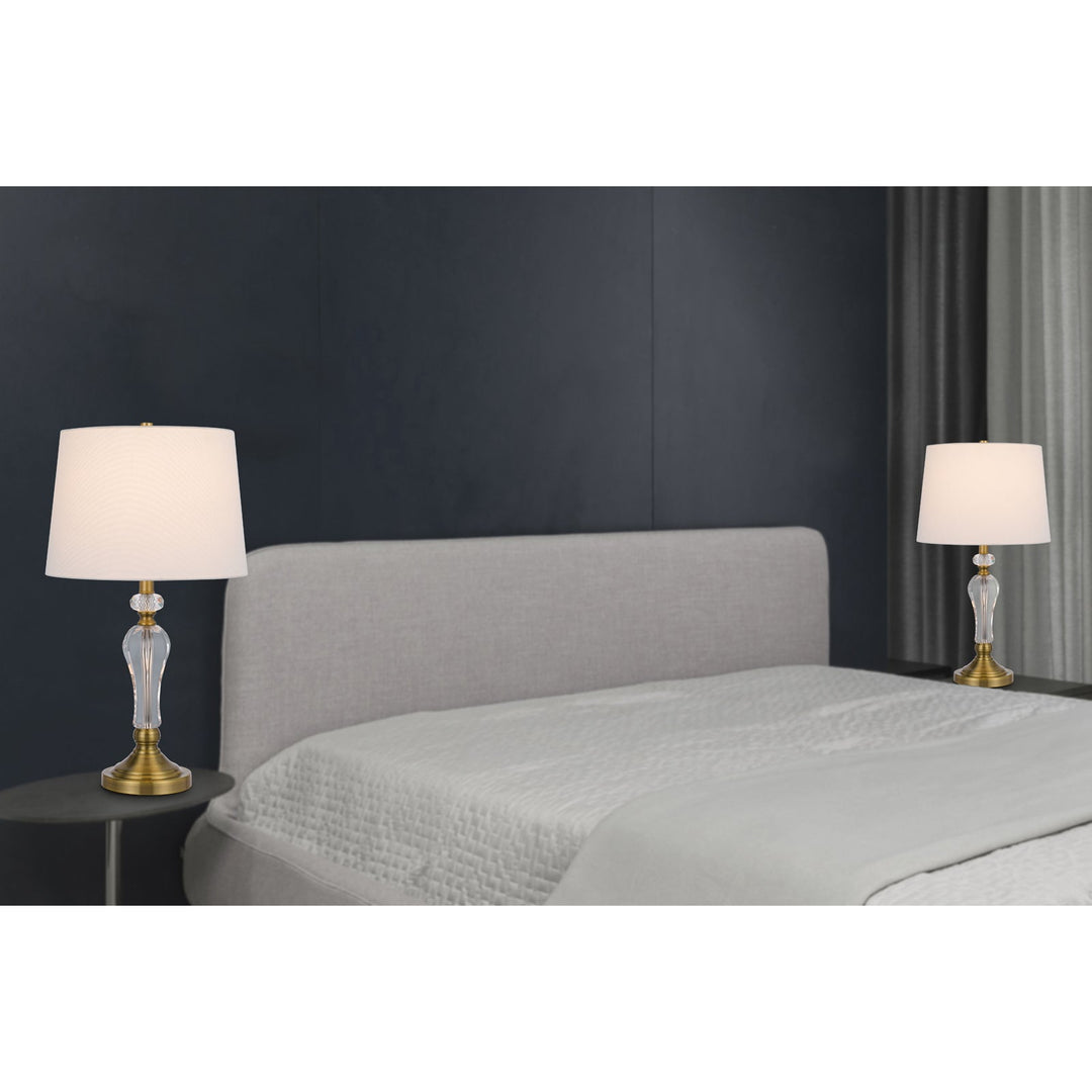 100W EASTHAM CRYSTAL TABLE LAMP - SOLD AND PRICED AS A PAIR Cal Lighting