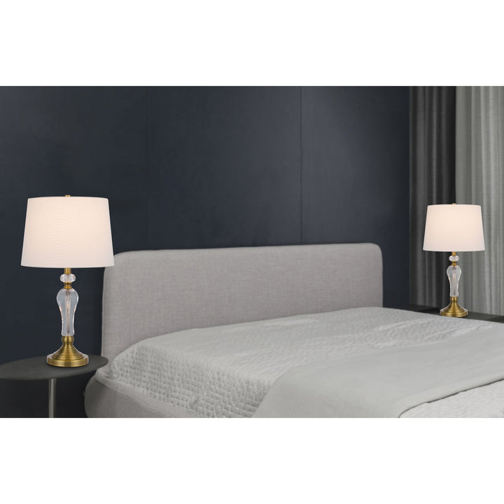 100W EASTHAM CRYSTAL TABLE LAMP - SOLD AND PRICED AS A PAIR Cal Lighting