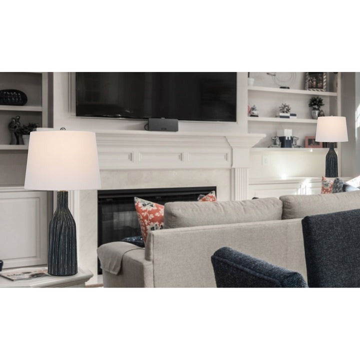 100W IRVINGTON CERAMIC TABLE LAMP. PRICED AND SOLD AS PAIRS Cal Lighting