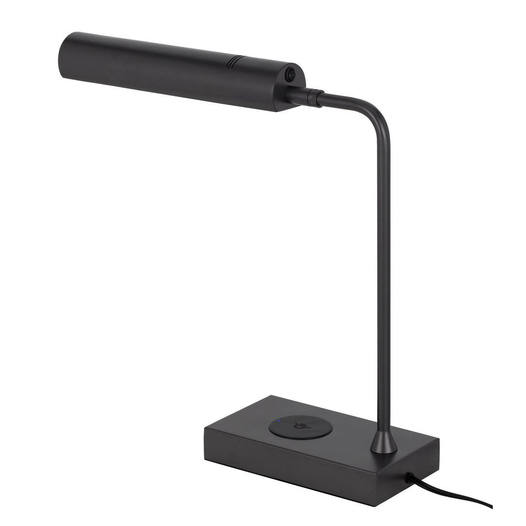 DELRAY 12W INTERGRATED LED METAL DESK LAMP WITH WIRELESS CHARGING PORT Cal Lighting