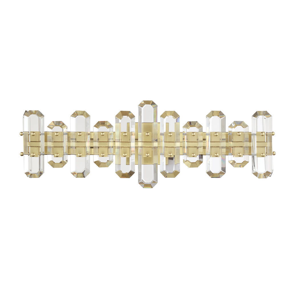 Crystorama Crystorama Bolton 3 Light Aged Brass Bathroom Vanity