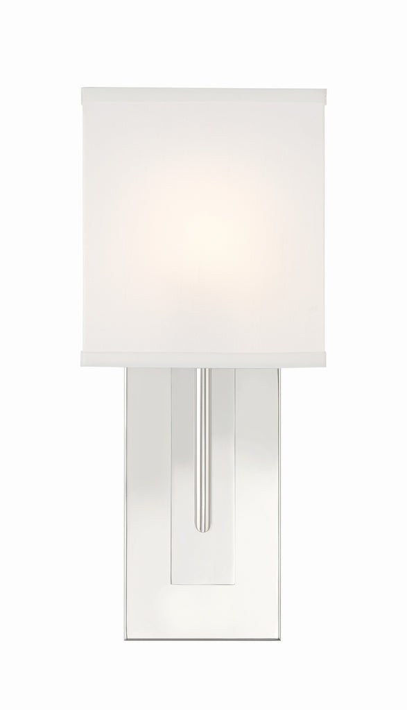 Crystorama Crystorama Brent 1 Light Polished Nickel Sconce