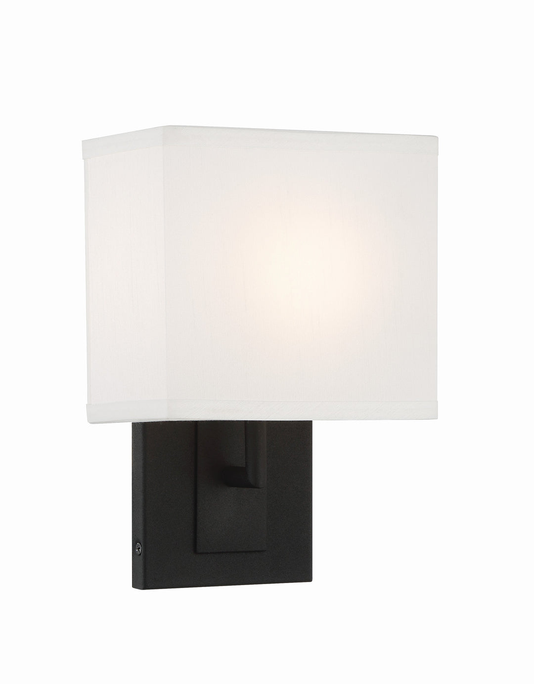Crystorama Crystorama Brent 1 Light Black Forged Sconce