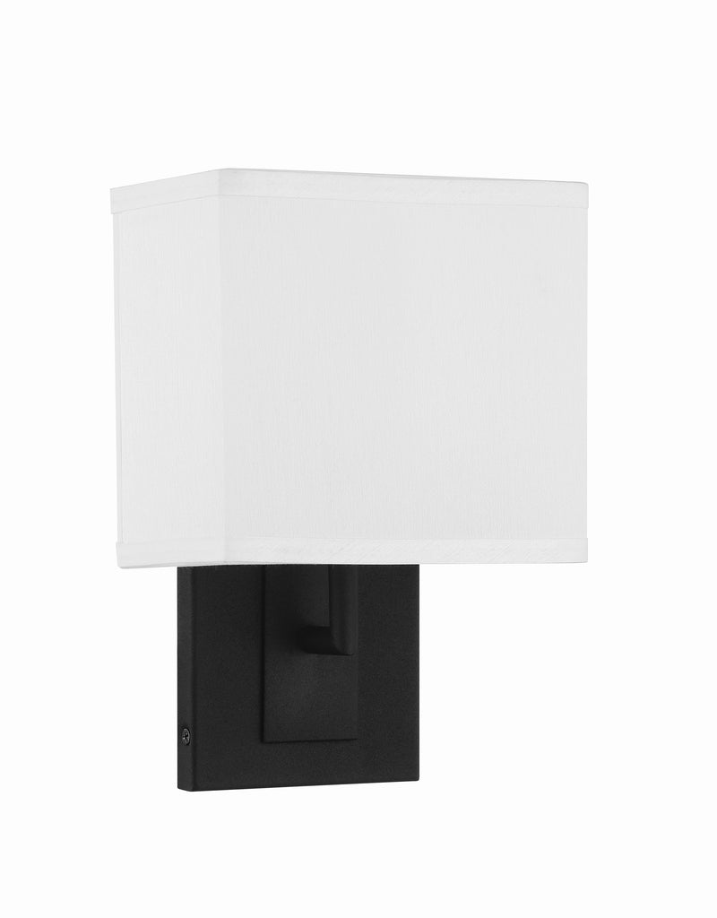 Crystorama Crystorama Brent 1 Light Black Forged Sconce