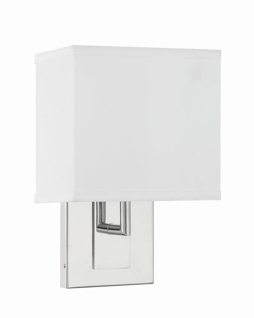 Crystorama Crystorama Brent 1 Light Polished Nickel Sconce