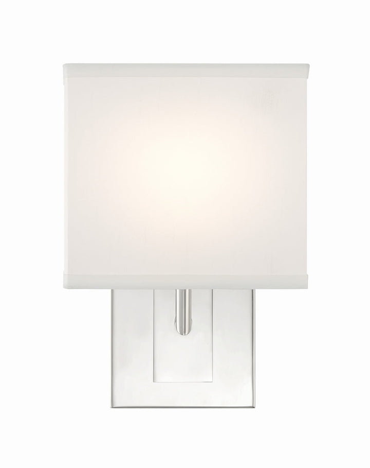 Crystorama Crystorama Brent 1 Light Polished Nickel Sconce