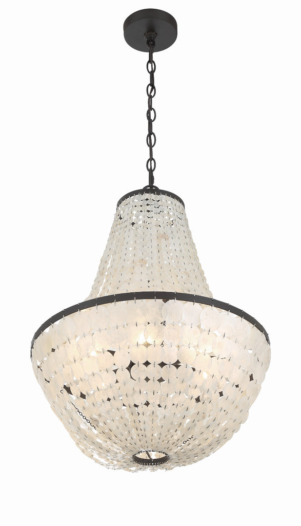 Crystorama Crystorama Brielle 6 Light Dark Bronze Chandelier