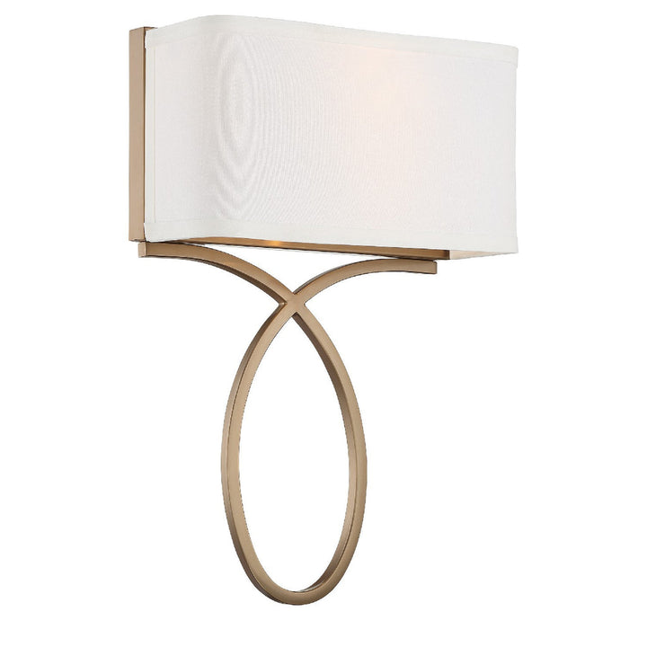 Crystorama Crystorama Brinkley 2 Light Polished Nickel Sconce