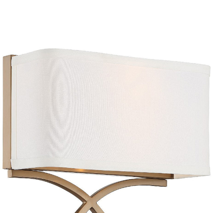 Crystorama Crystorama Brinkley 2 Light Polished Nickel Sconce