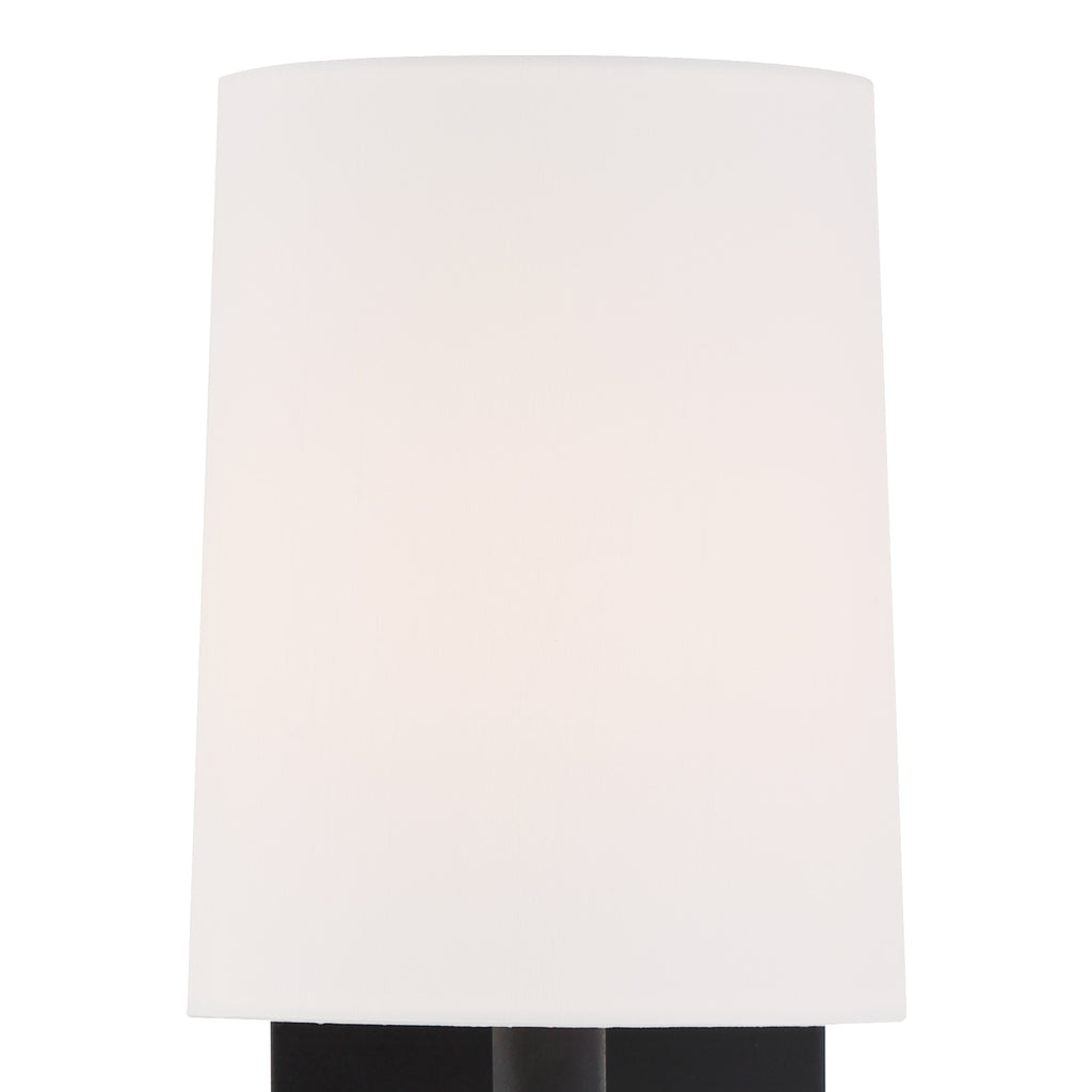 Crystorama Crystorama Bromley 1 Light Black Forged Sconce