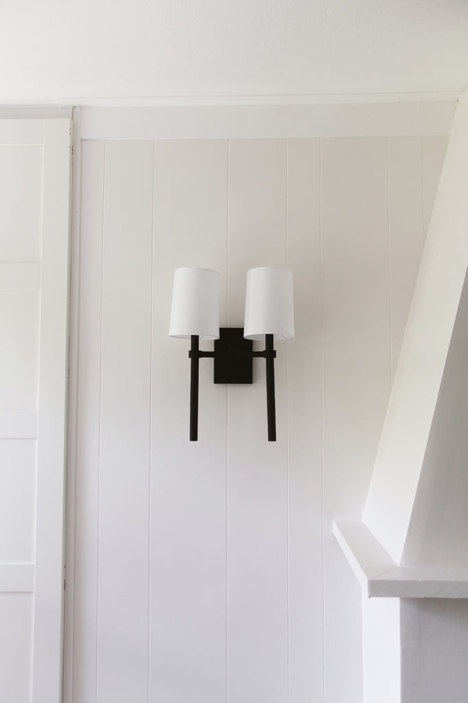 Crystorama Crystorama Bromley 2 Light Black Forged Sconce