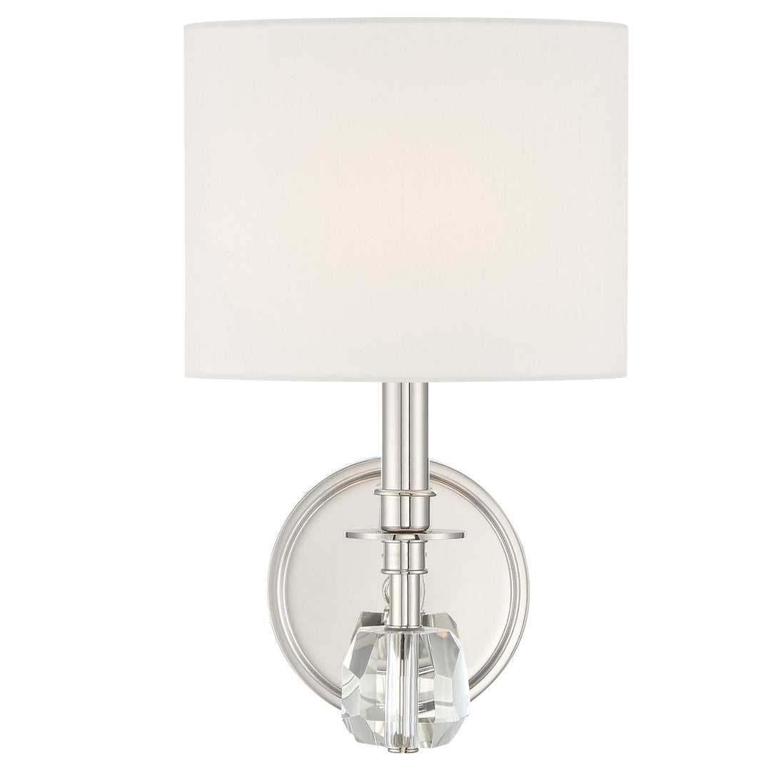 Crystorama Crystorama Chimes 1 Light Polished Nickel Sconce
